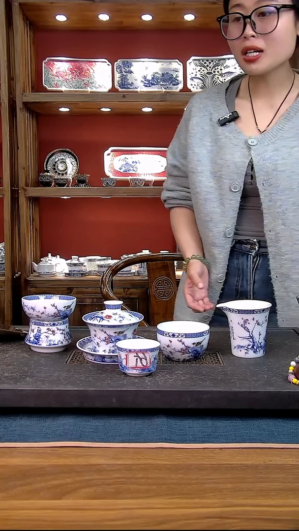 简装家用款10件套 白瓷陶瓷茶具