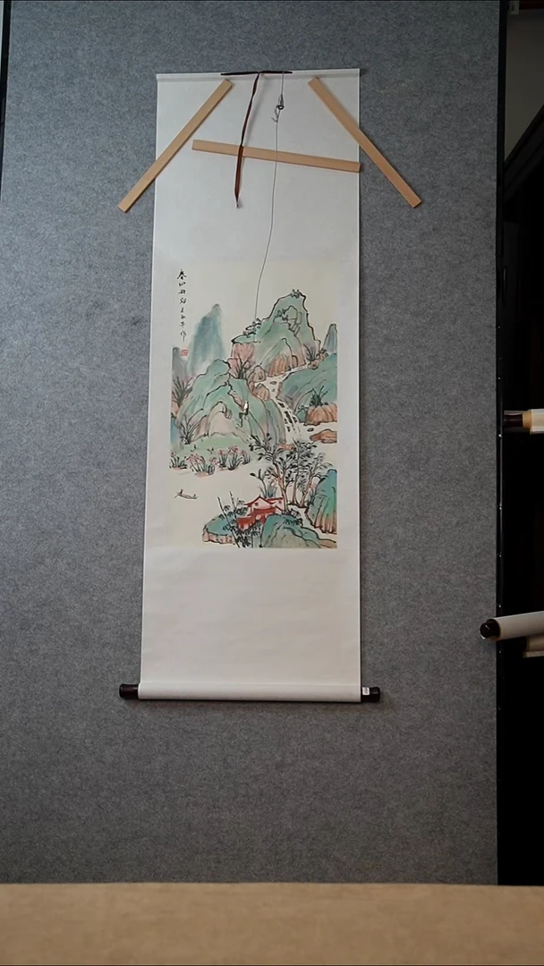 国画吴淑华老师绘画卷轴   8560