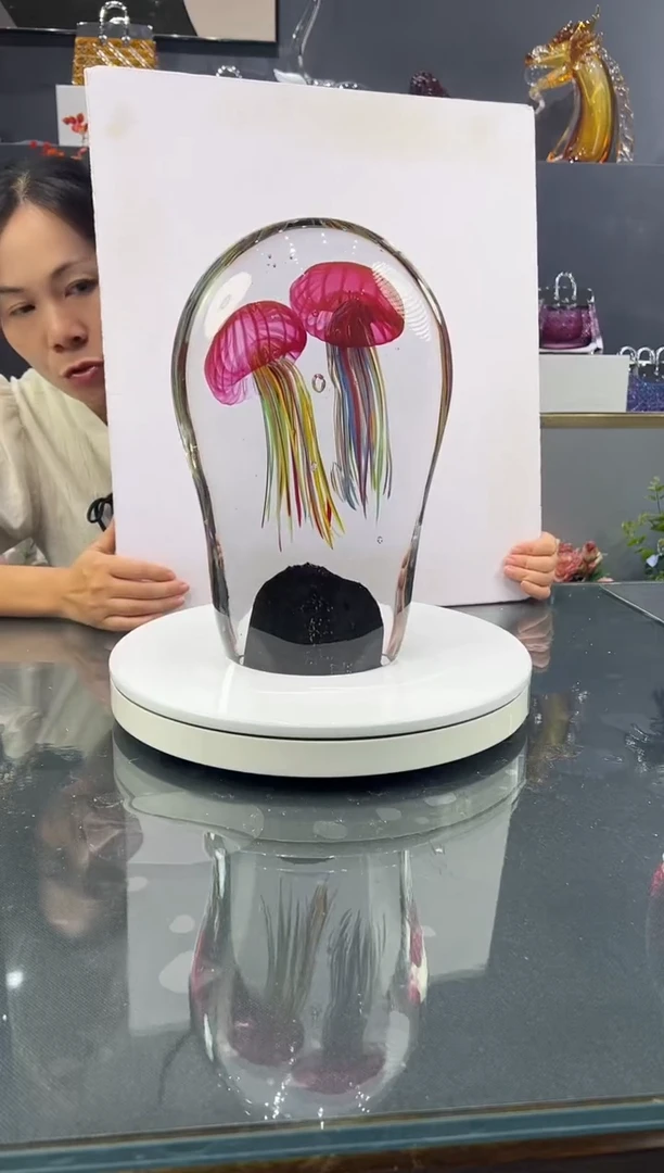琉璃水晶琉璃摆件1个