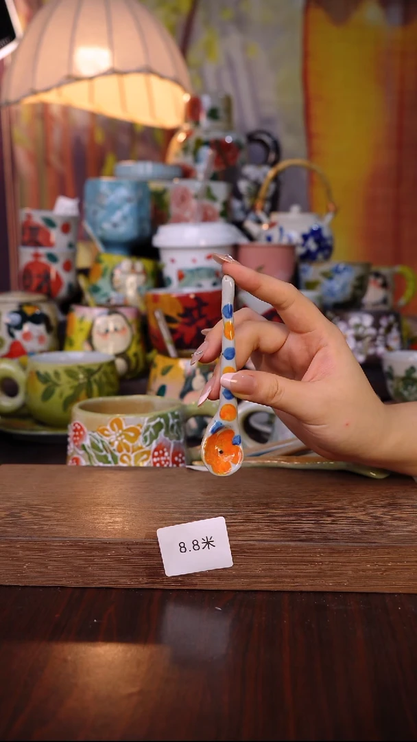 杯子陶泥垚手作 景德镇手工手绘陶瓷器物