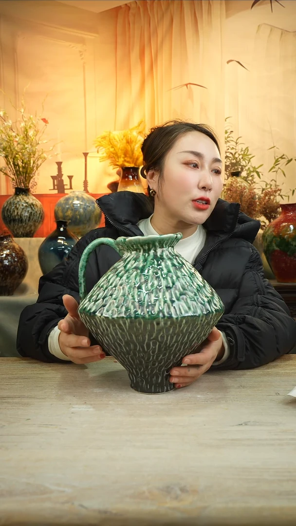 高26口10陶瓷花瓶花景德镇