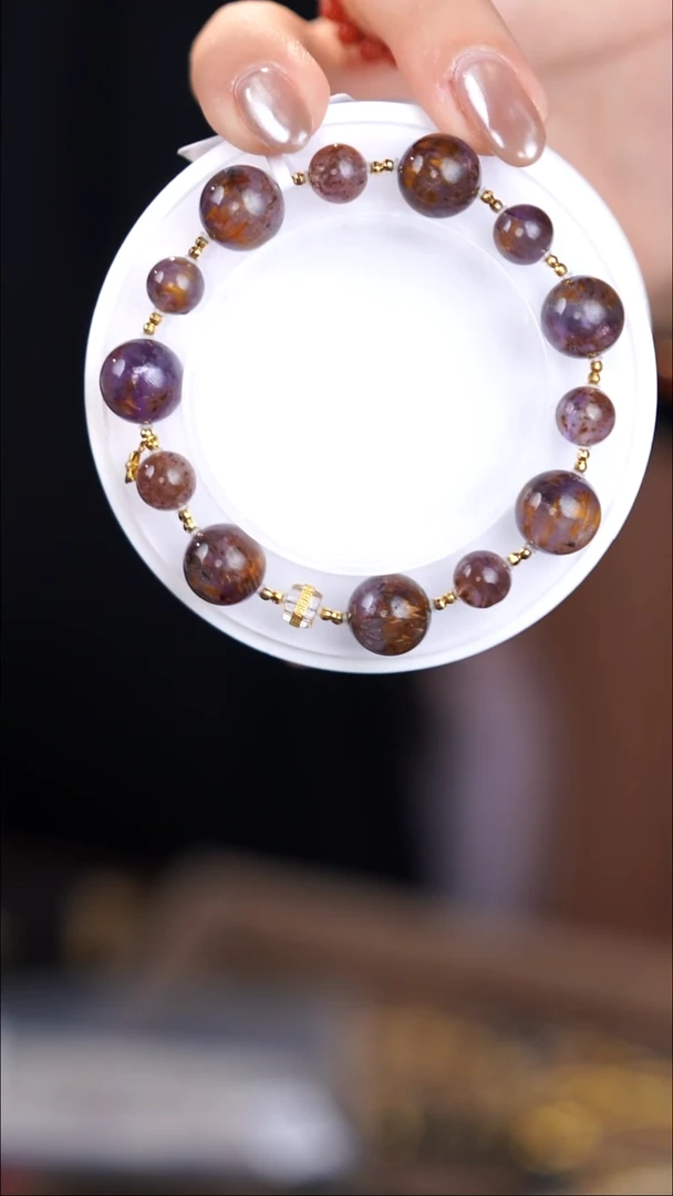 18K金镶嵌手链水晶@