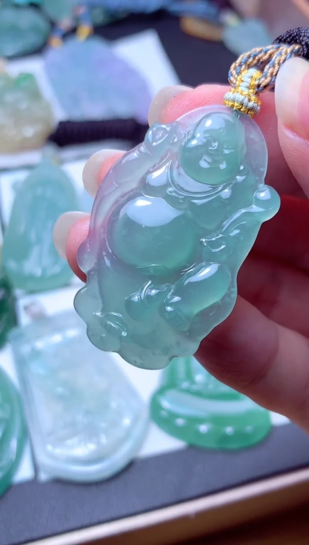 颈饰未镶嵌翡翠天然A货翡翠