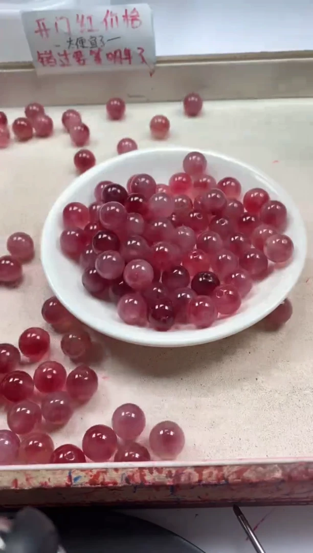 【闪购商品】玛瑙/玉髓颈饰未镶嵌w493桃花玉12mm*10颗