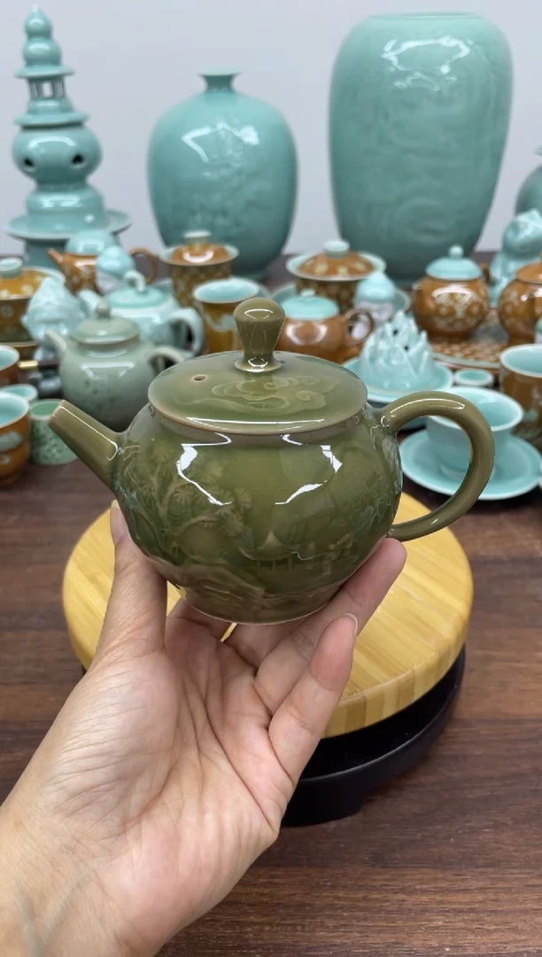 特价青瓷 慧语瓷坊 龙窑柴烧