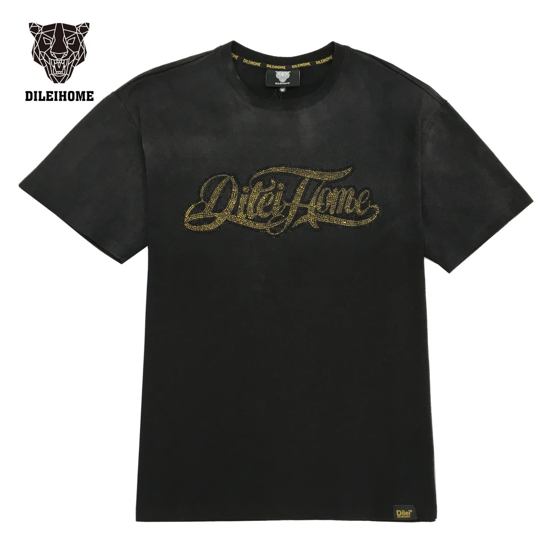 DILEI/帝垒M2302DT1101/1102/1103短袖T恤吊染轻奢休闲男女同款