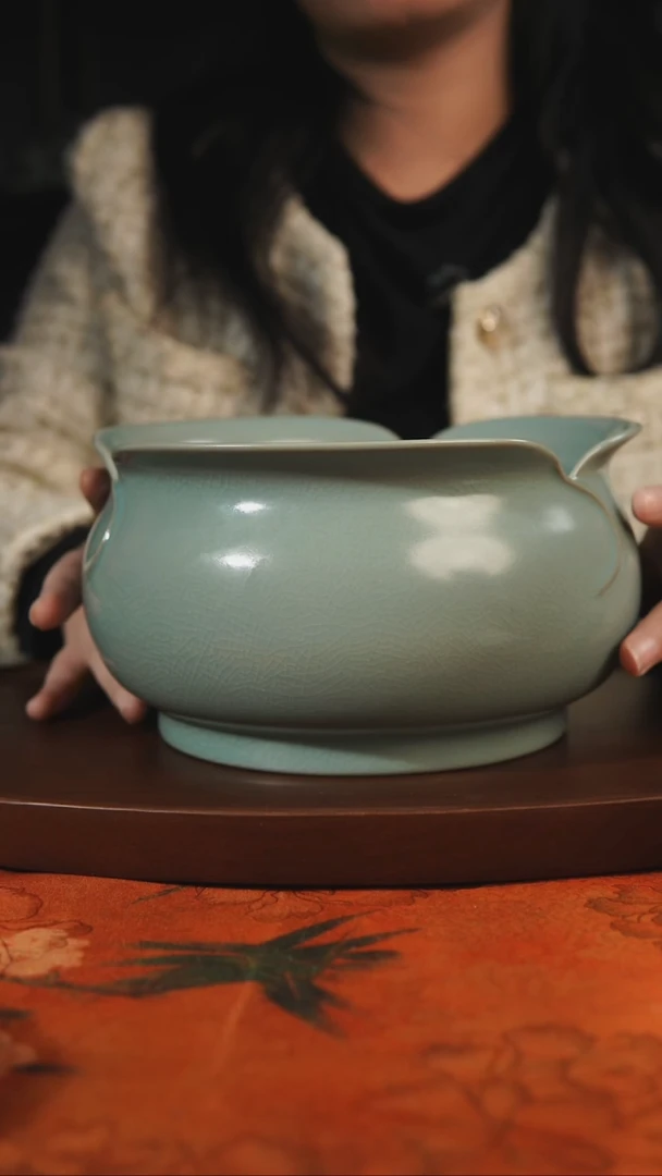 杯子 百合洗  汝州原产地原矿仿古老釉