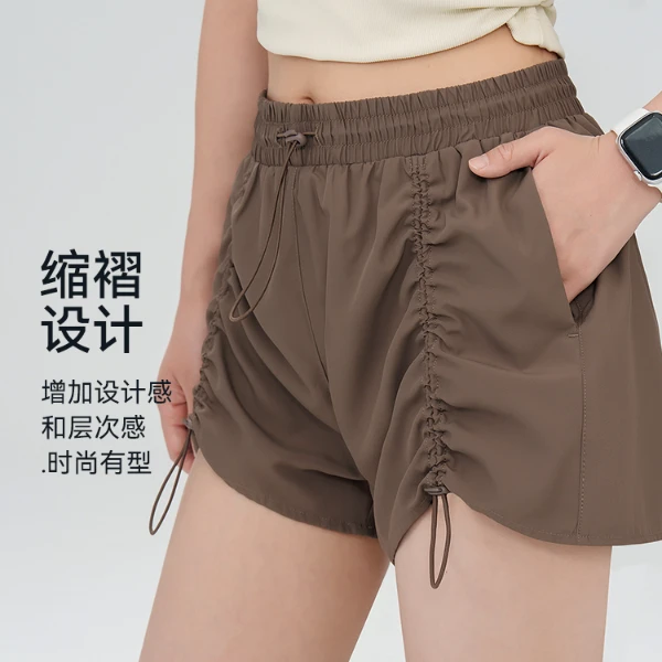 美式休闲短裤运动短裤女健身跑步速干短裤夏外穿瑜伽裤夏季4209
