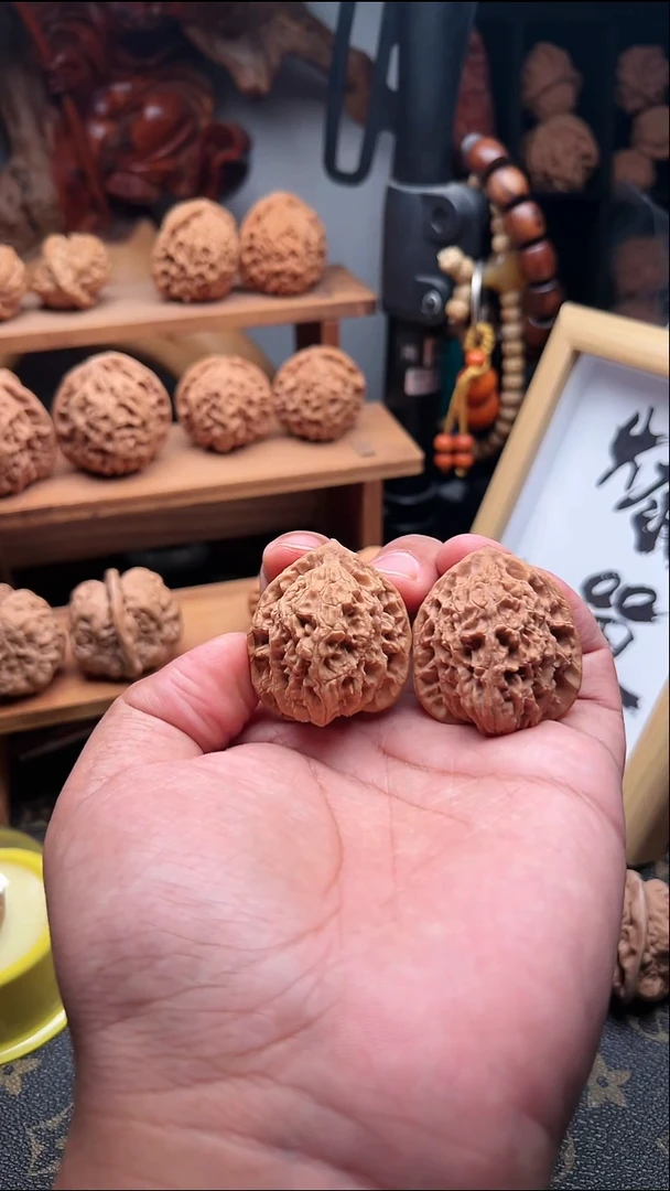 吊坠文玩核桃盘龙虎38