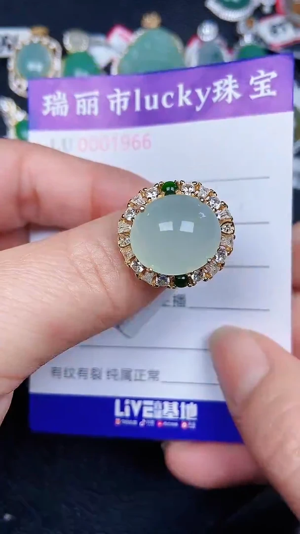 颈饰银S925镶嵌翡翠1966