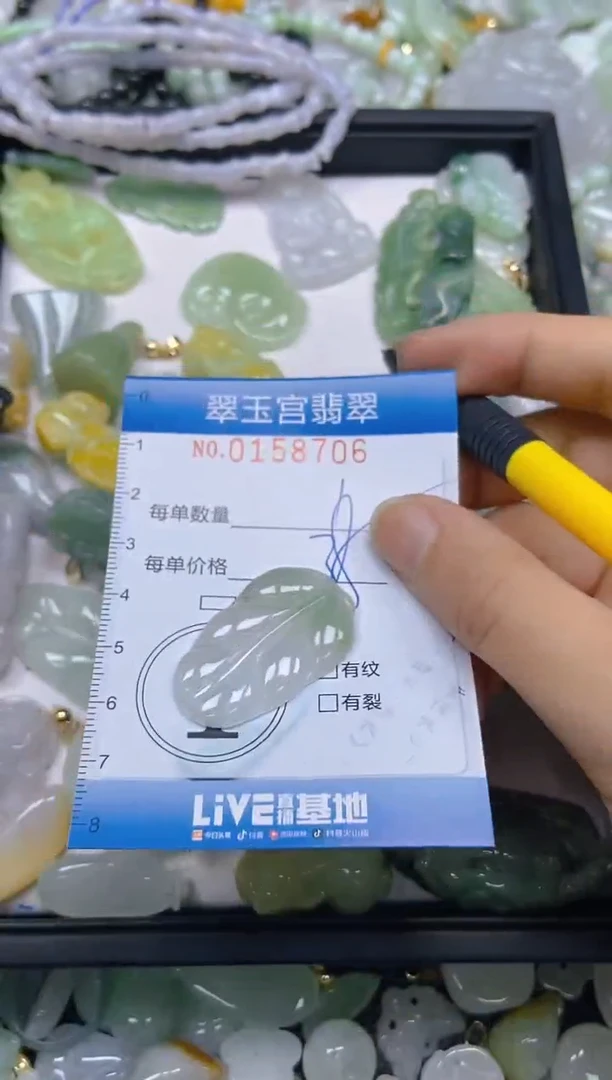 翡翠未镶嵌颈饰闪购0158706