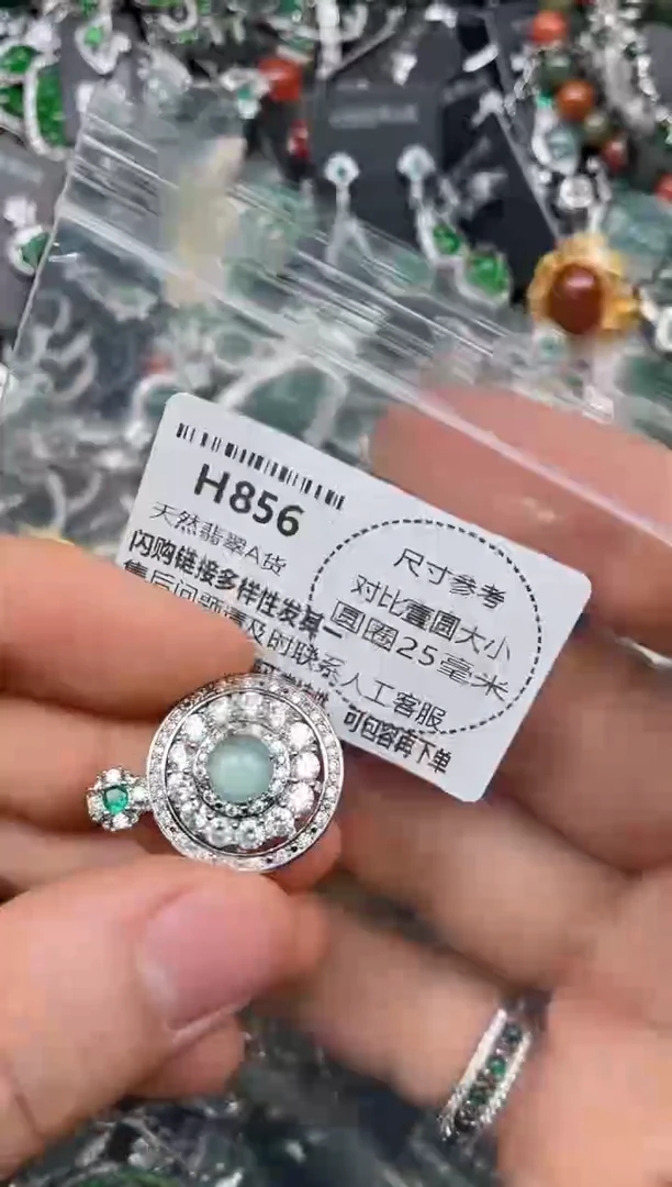 颈饰未镶嵌翡翠H856吊坠