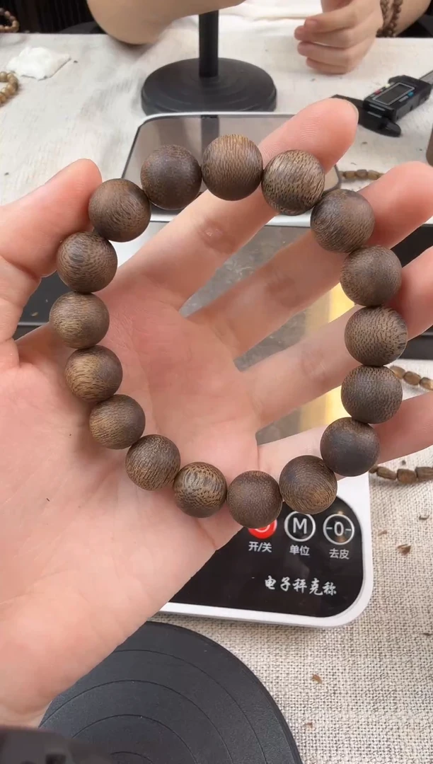 手串沉香奇楠沉水浮圆珠卡1.2/16克多样性发一