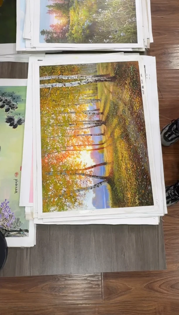 油画【43号】约50*70丨朝鲜原创纯手绘孤品油画丨顺丰包邮