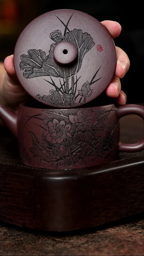 大口汉瓦 老紫泥