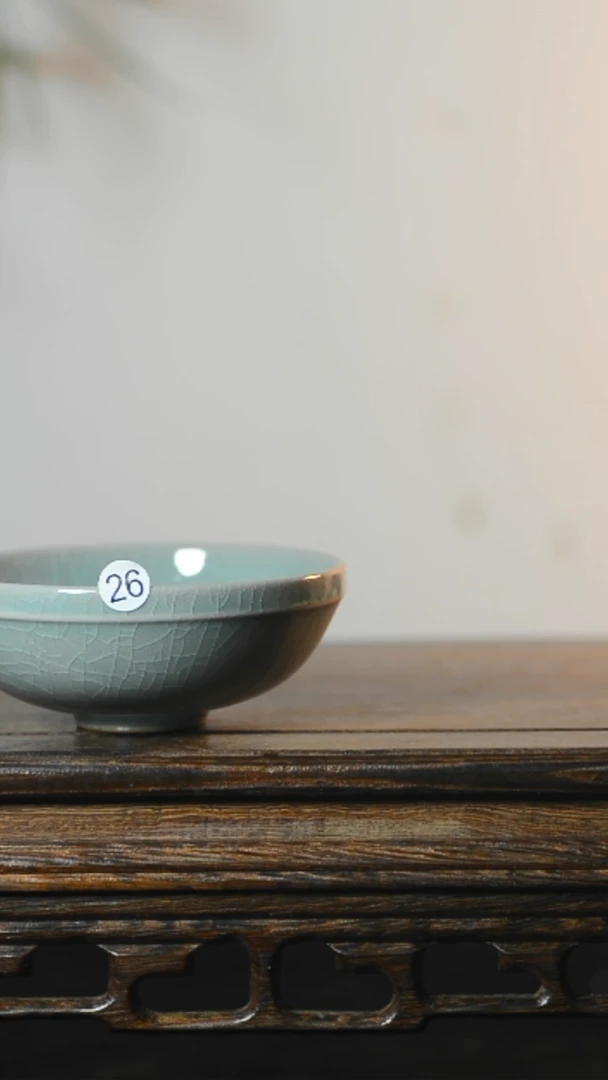 26号手工普洱杯微瑕清凉寺汝瓷1