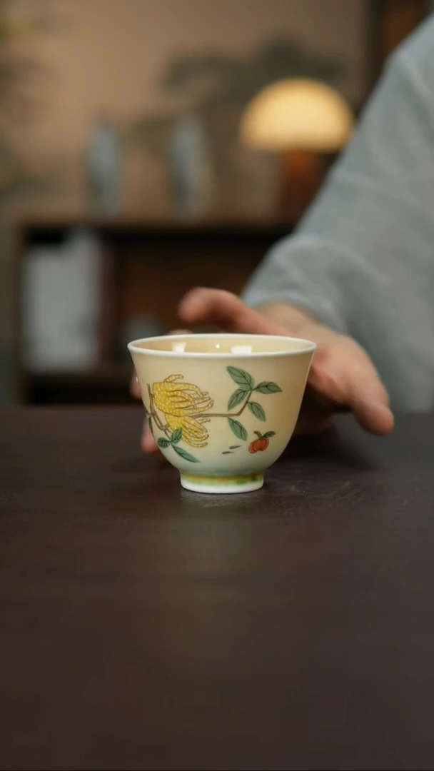 杯景德柴烧手作多人瑕疵