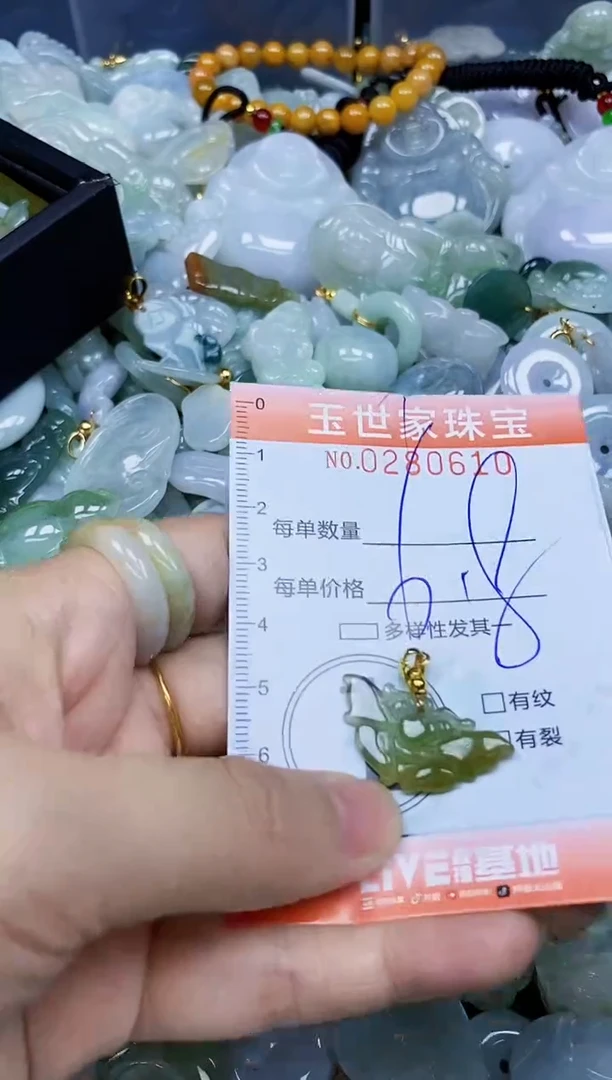 翡翠未镶嵌颈饰闪购0280610
