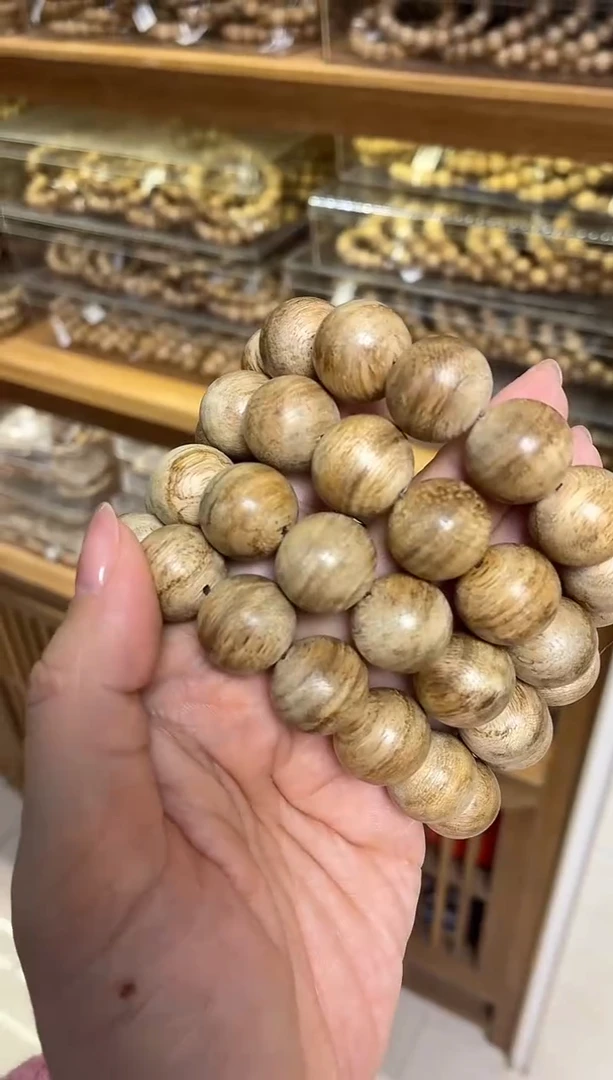 沉香手串文莱圆珠单圈1.7多样性发其一