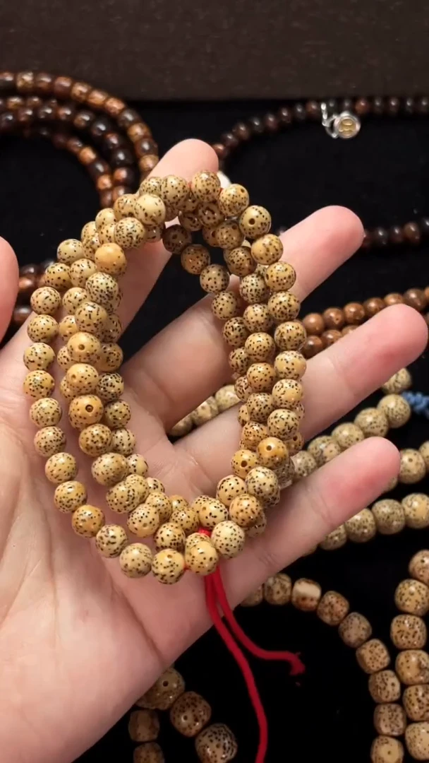 星月菩提吊坠田/精工级陈籽7正圆长串