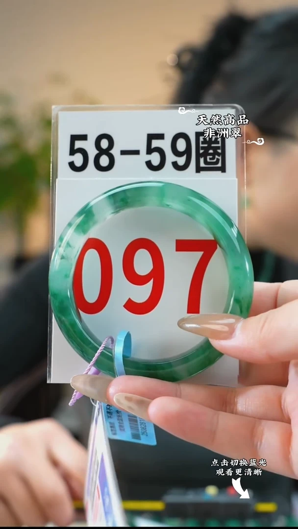 未镶嵌手镯石英质玉（非洲翠）5859