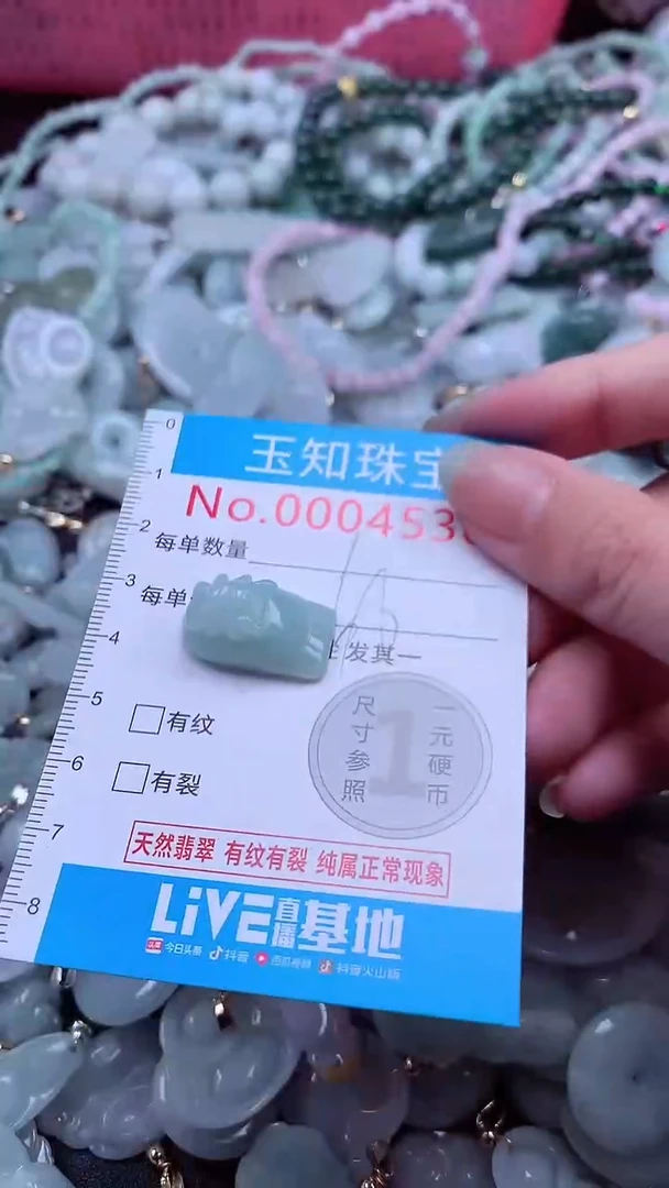 翡翠未镶嵌吊坠(不含链)4536