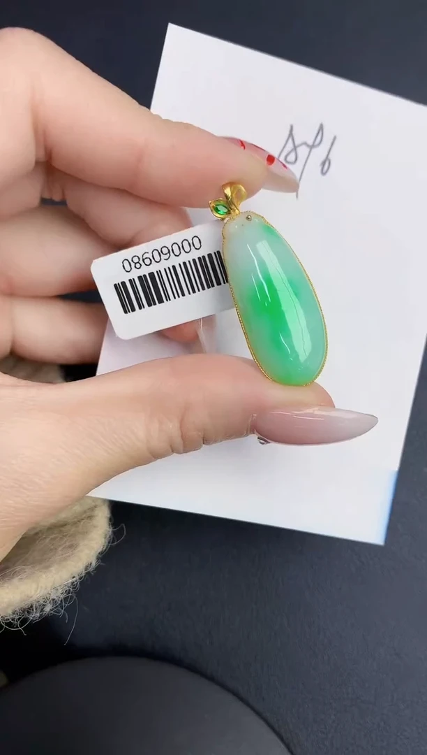 【闪购商品】翡翠颈饰18K金镶嵌0000000000