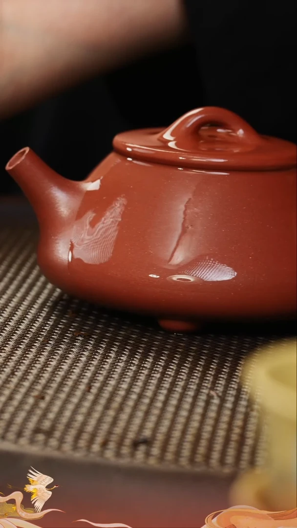 茶壶紫砂紫砂壶31 底槽清 平盖石瓢