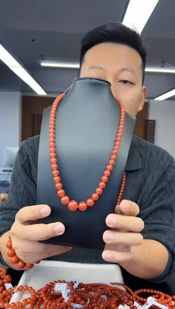 未镶嵌手链南红玛瑙A23冰红南红塔链