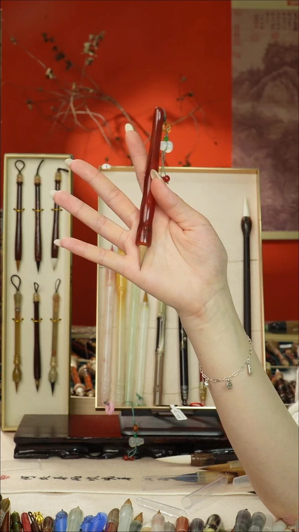 67号闪孤品高货毛笔链接 清水试笔 蘸墨不退