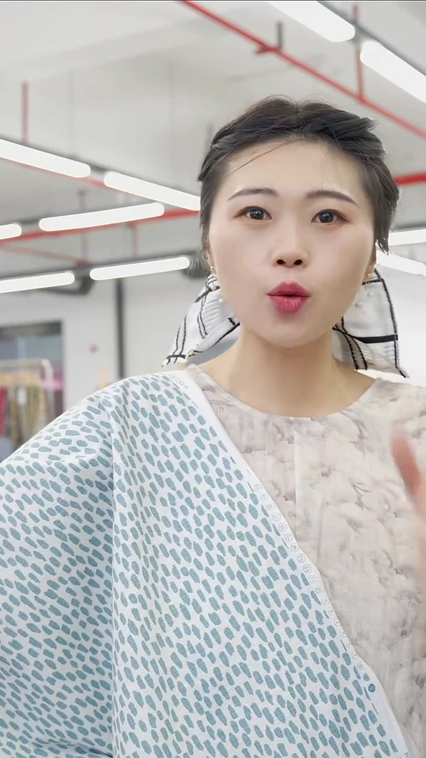 棉英国面料 棉印花麻肌理短裤套装西装裤子布 宽140CM  1.5m