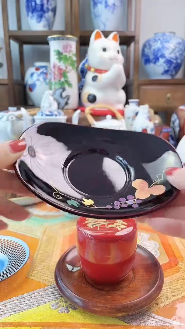 【闪购商品】盘日产实木杯托一一