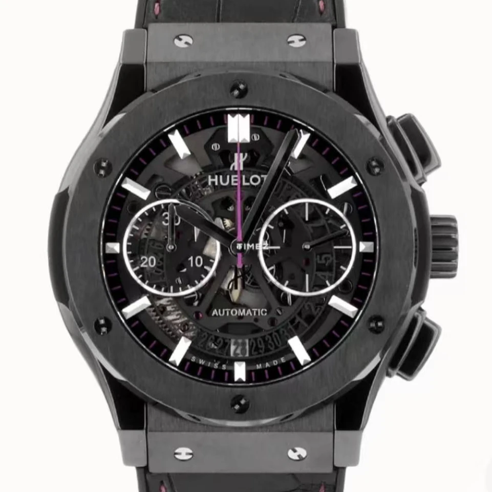 99新 Hublot/宇舶表 潮人/宇舶515/经典融合/45mm黑陶瓷/单表