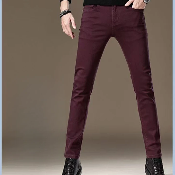 2号男裤潮流士直筒长裤弹力男裤百搭休闲裤春秋修身韩版韩版男士