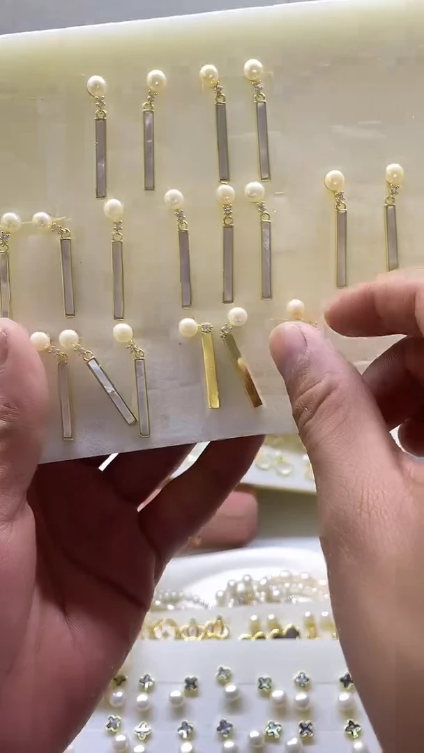 【闪购商品】淡水珍珠耳饰未镶嵌天然淡水珍珠耳饰