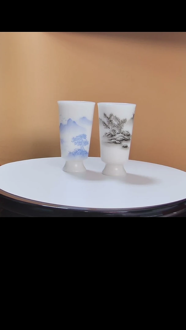 【闪购商品】对杯风景山水主人对杯礼盒装