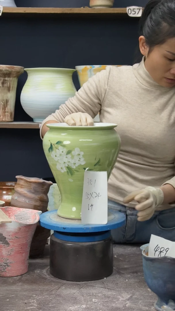 景德镇花盆默认微瑕351