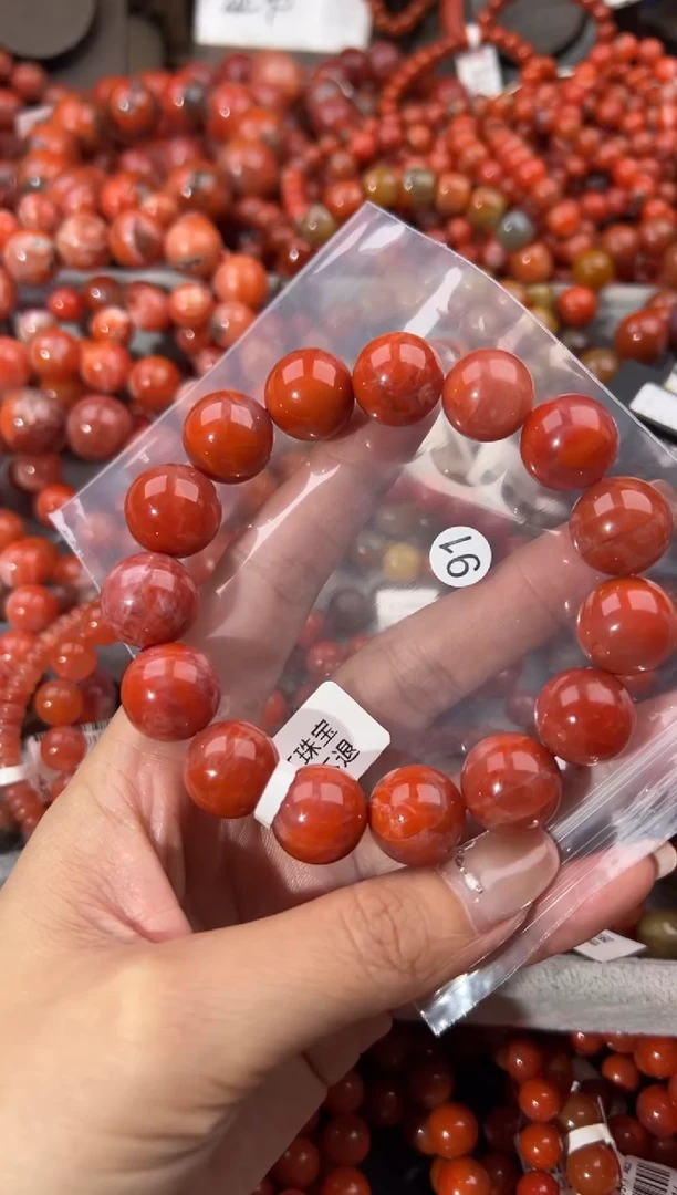 未镶嵌手串南红玛瑙14+