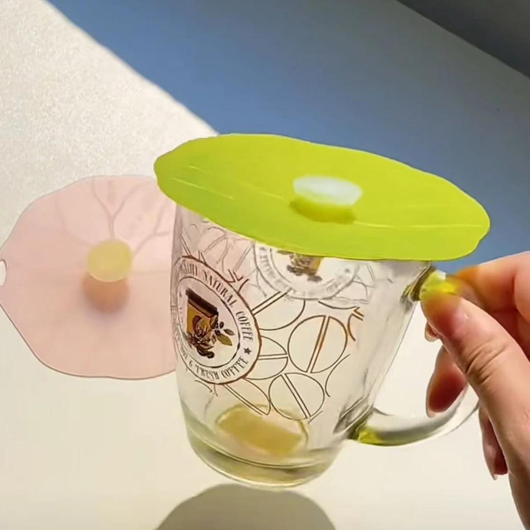 珊谷SG家用硅胶荷叶小号保鲜盖杯盖