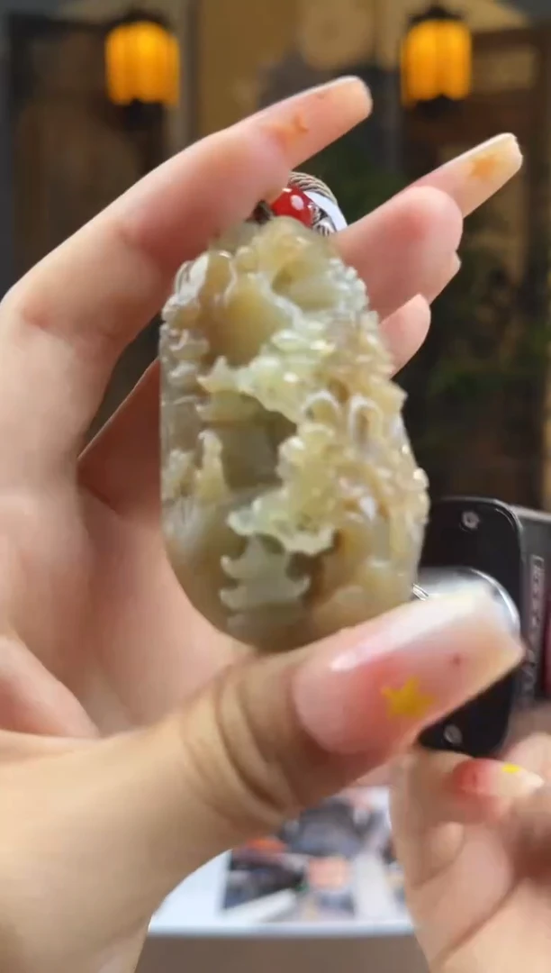 和田玉未镶嵌颈饰S633