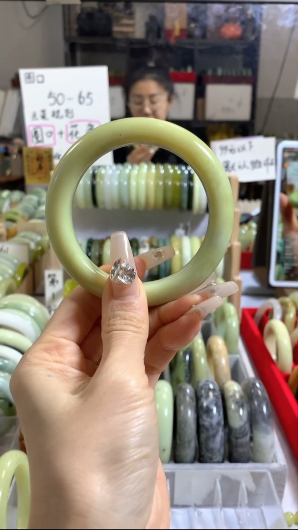 未镶嵌岫玉手镯22（62+）