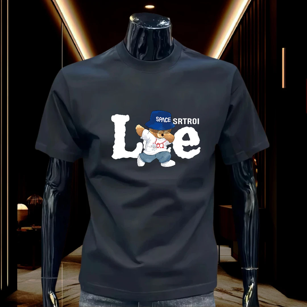 2025新款爆款半袖休闲高档男士短袖t恤夏季纯棉体恤潮牌百搭上衣T