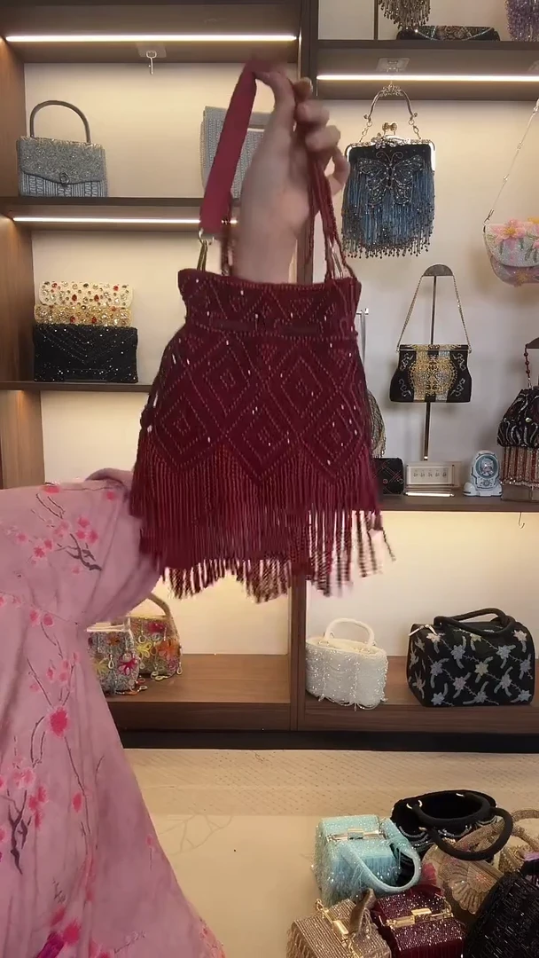 织物Fjss-666百格汇手工串珠包