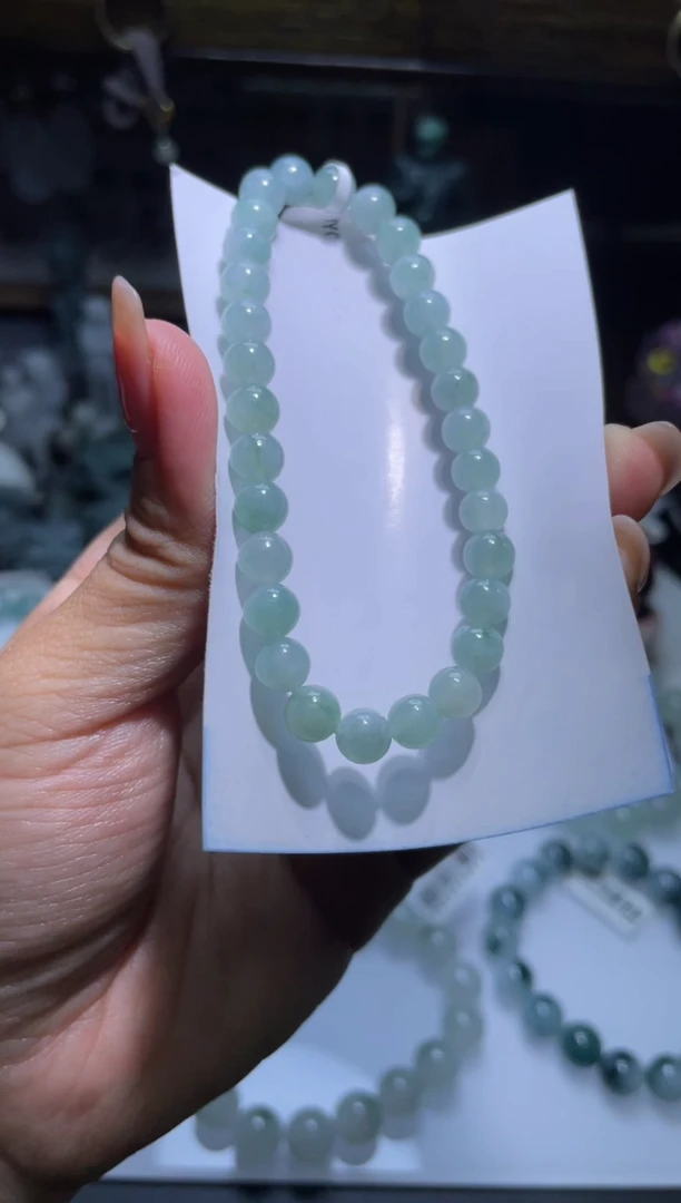 未镶嵌手串翡翠天然缅甸A货翡翠25