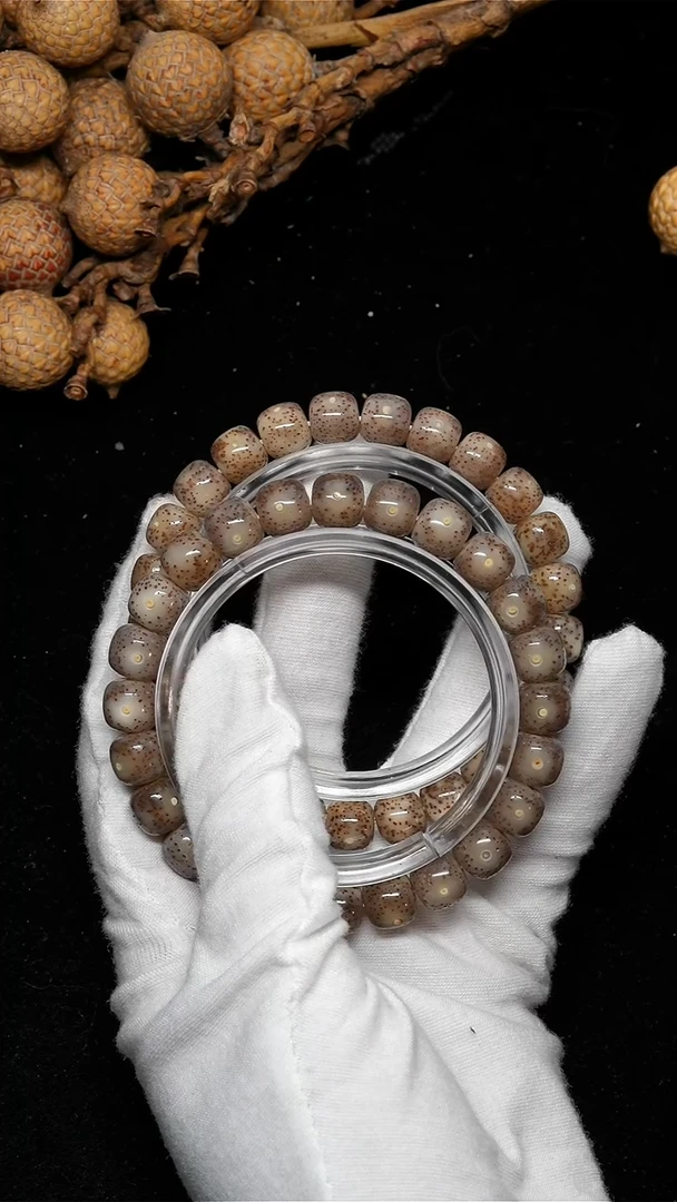 手串星月菩提9*8粉果冻冰-GG