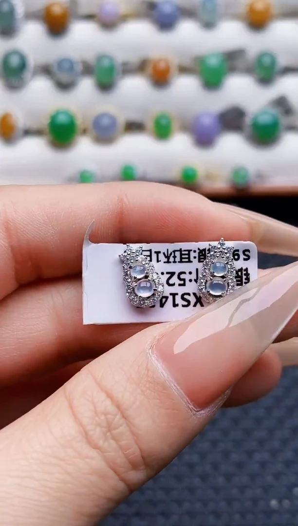 银S925镶嵌戒指翡翠4168