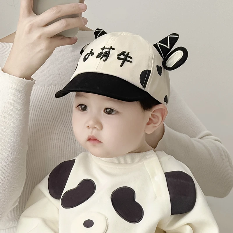 婴儿帽子春秋季可爱超萌鸭舌帽男童女宝宝软檐遮阳鸭舌帽