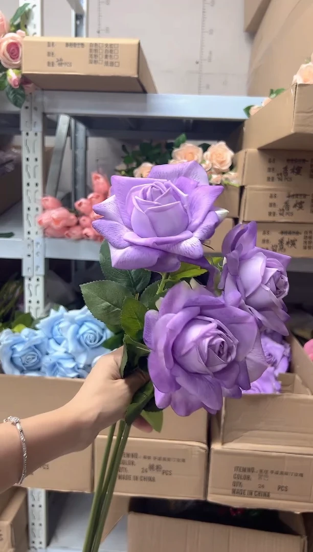 3枝紫色手感保湿水晶