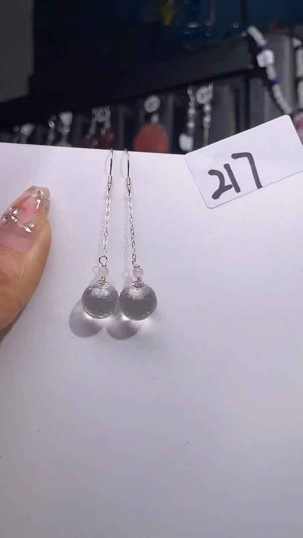 银S925镶嵌耳饰紫晶喜欢拍