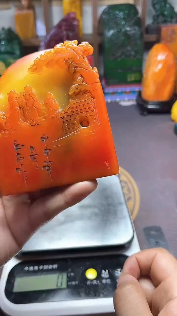 寿山石印石纯天然石料